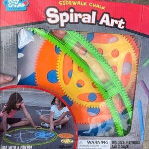 Toysmith Spiral Art chalk spiral drawings art set kit with box Ages 5+ FUN!!